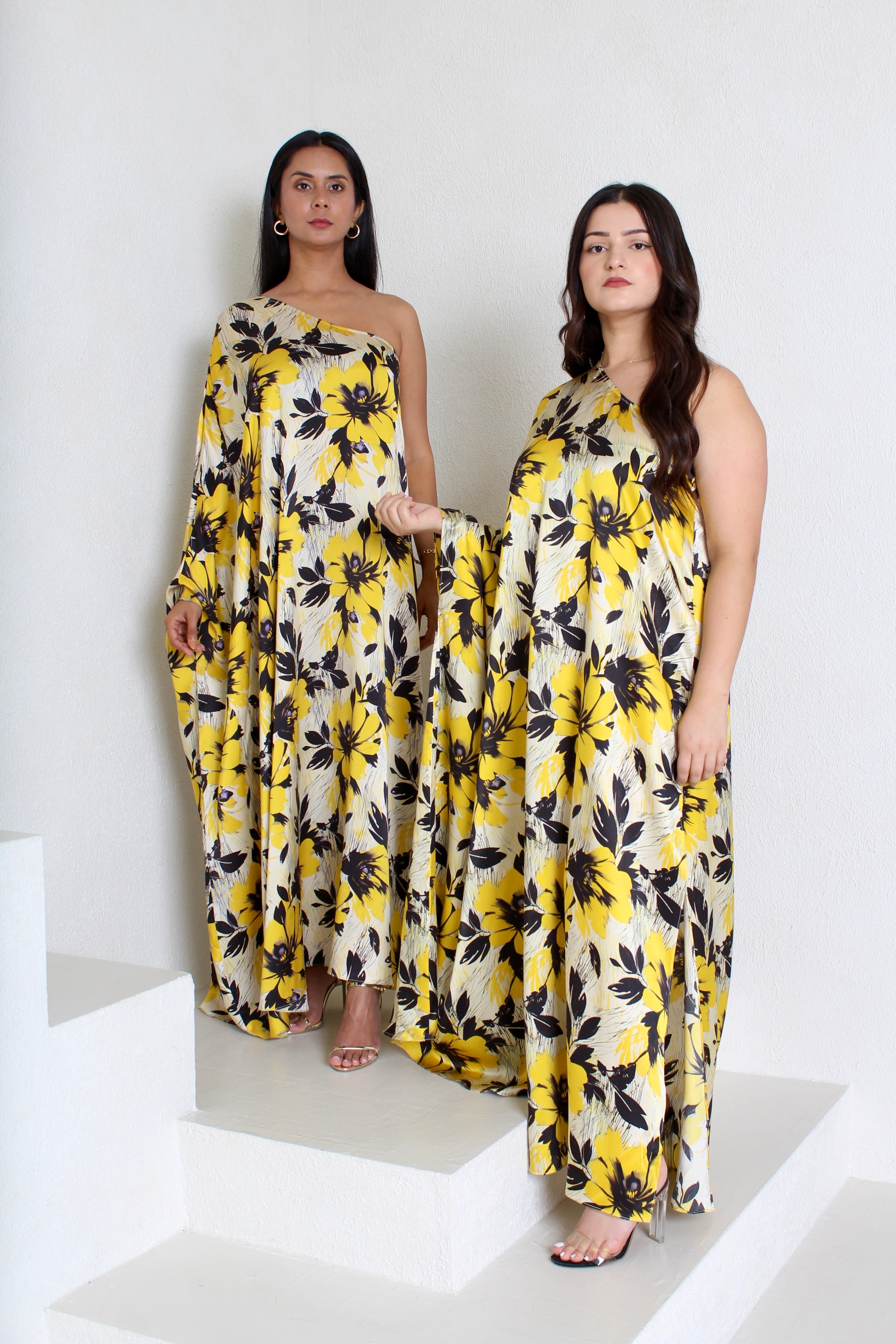 LEIA ONE-SHOULDER KAFTAN